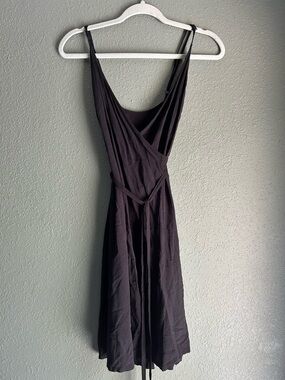 American Apparel Black Wrap Dress